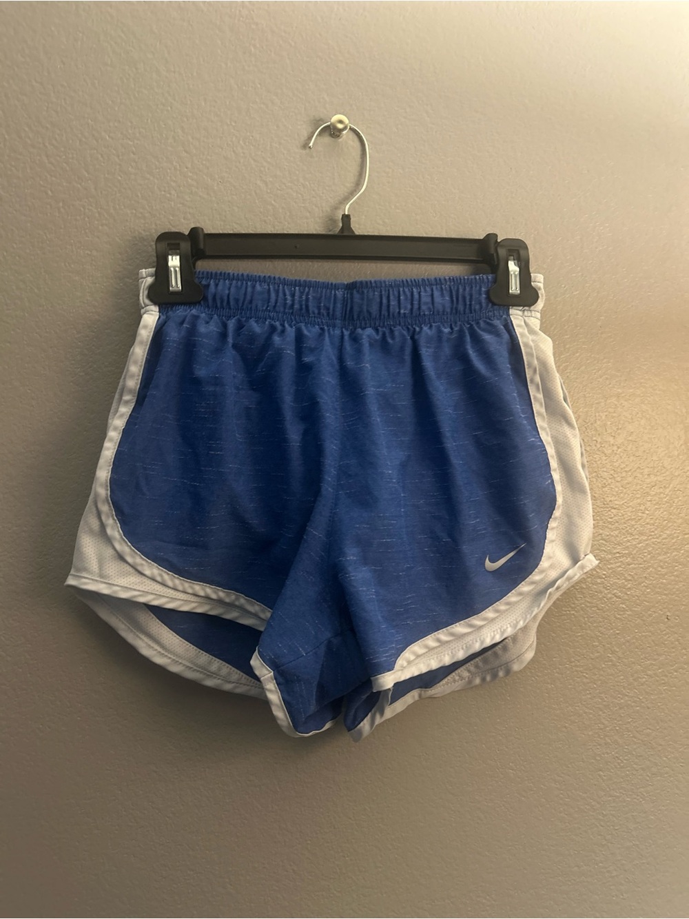 Nike S Women’s Blue Running Shorts with White Trim
